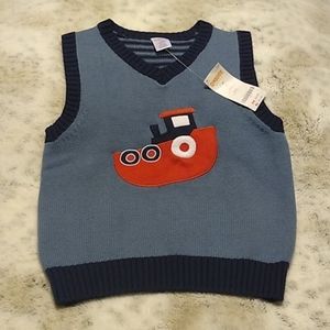 NWT Gymboree Boat Sweater Vest: 5t